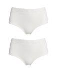 White Briolette Duo - right side pocket