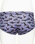Ruby Limes insulin pump panty with Blue Ginkgo pattern back view