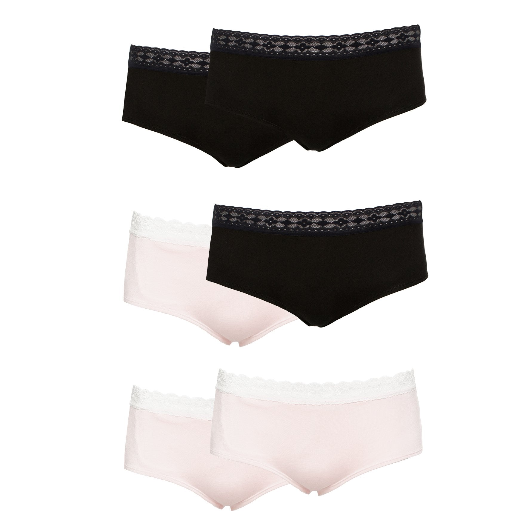 Ruby Limes insulin pump panty set in black and rose