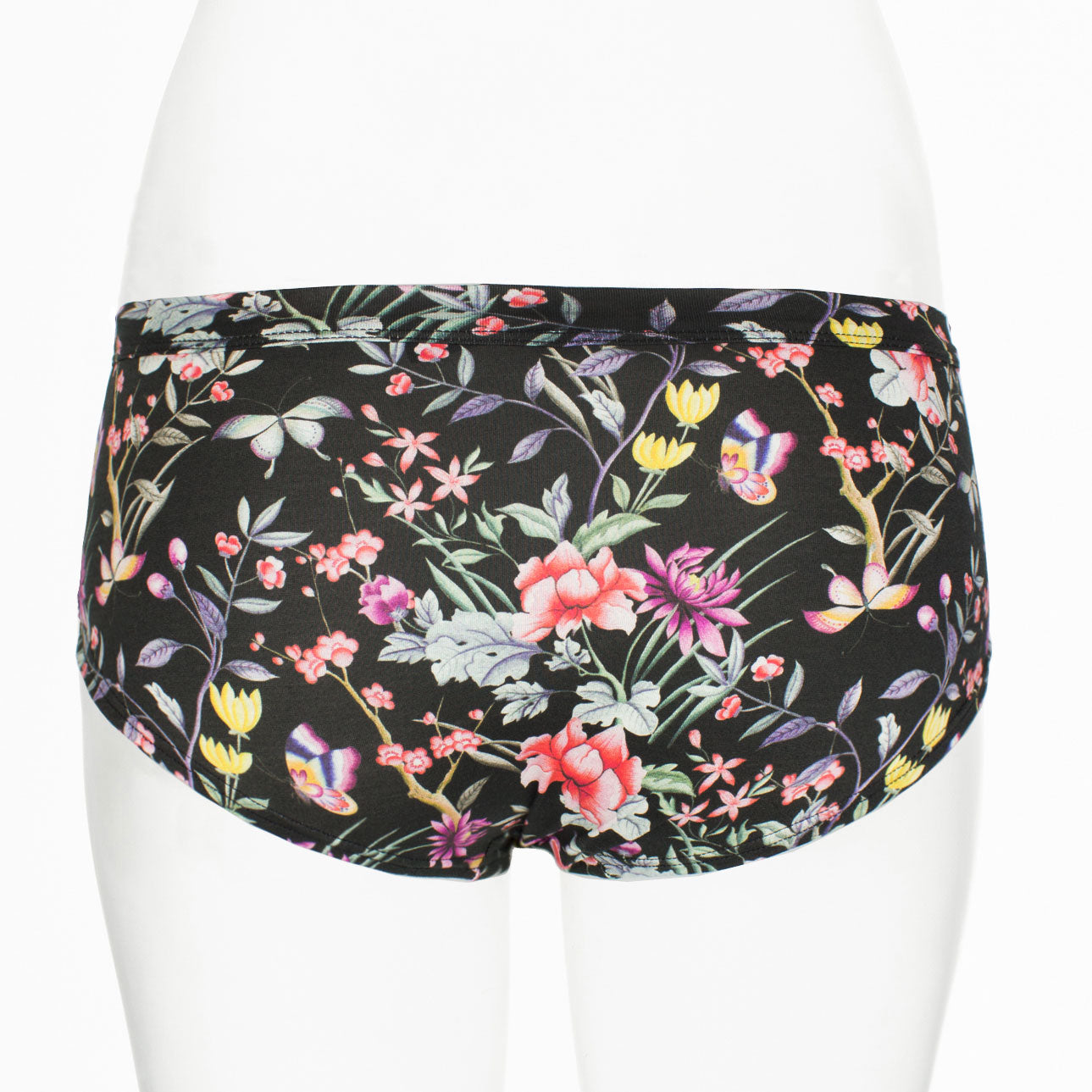 Ruby Limes insulin pump panty with Flower pattern back view