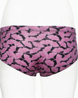 Ruby Limes insulin pump panty with Pink Ginkgo pattern back view
