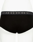 Ruby Limes insulin pump panty Black Briolette with lace back view